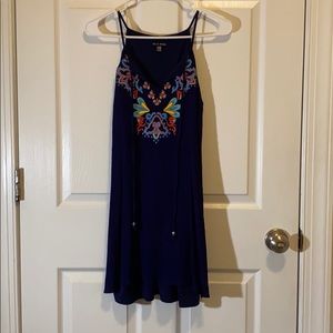 Blue floral dress